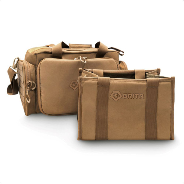 GRITR Tactical Duffle Shoulder Storage Duty Travel Tan Range Bag
