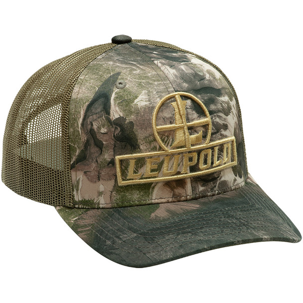 LEUPOLD Reticle Mossy Oak Elements Terra Relentless/Loden Trucker Hat (182545)