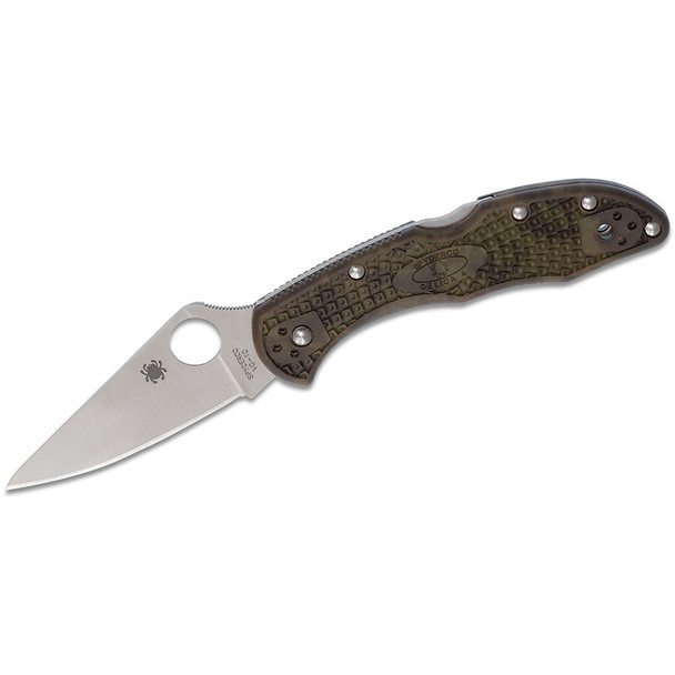 SPYDERCO Delica 4 Zome 2.875in Lightweight Green Folding Knife (C11ZFPGR)