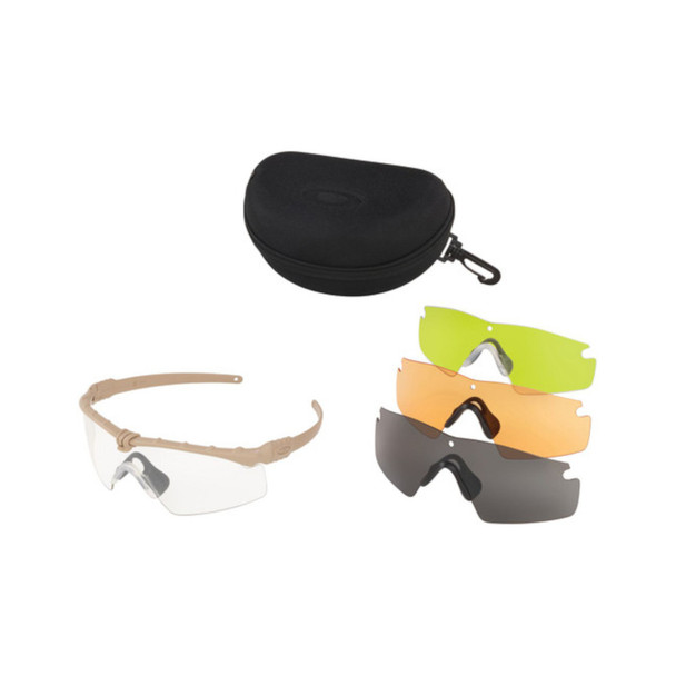 OAKLEY SI Ballistic M-Frame 3.0 Laser, Clear, Gray and Prizm Lenses Dark Bone Protective Eyewear (OO9146-16)