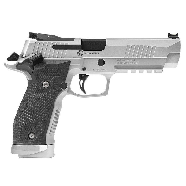 SIG SAUER P226 XFIVE 9mm Luger 5in 3x 10rd Mags Stainless Steel Pistol with Black Piranha Grips (226X5-9-STAS-10)