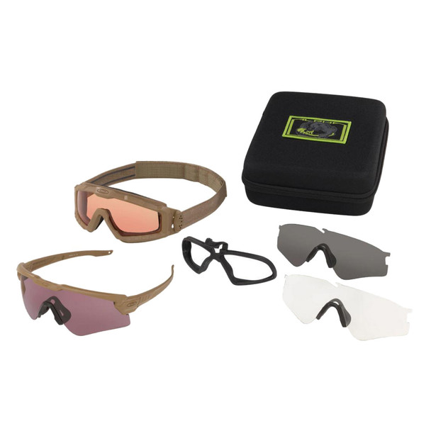 OAKLEY SI Ballistic M Frame Alpha Array Operator Kit Square Case Terrain Tan Eyewear (OO9296-1144)