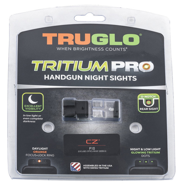 TRUGLO Tritium Pro Handgun Night Sight for CZ P10 (TG231Z2C)