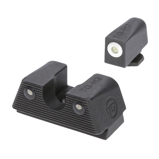 TRUGLO Tritium X White Night Sight Set for Glock Low (TG231G1XW)