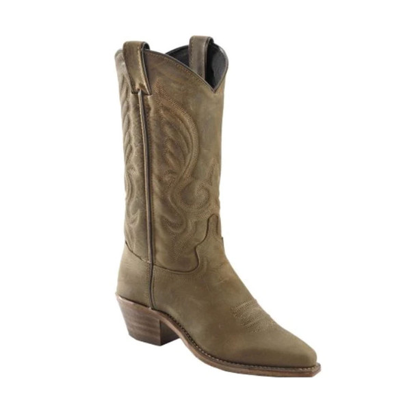 ABILENE Women's 11in Brown Cowhide Western Boots (9036)