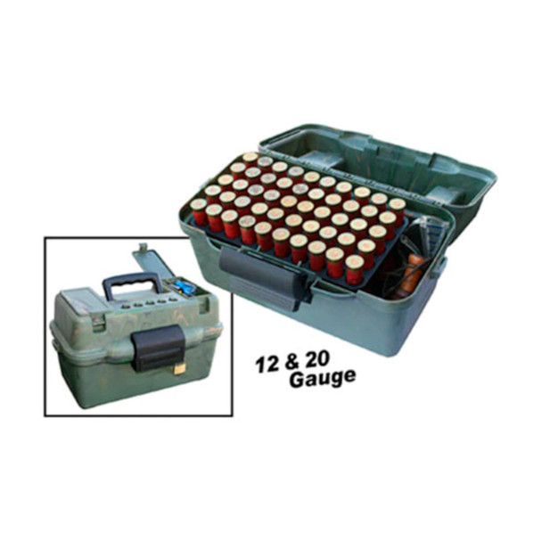 MTM Deluxe 100 Rd Green Camo Shotshell Case (SF100D-09)