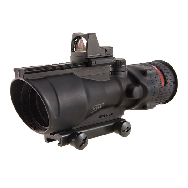 TRIJICON ACOG 6x48 .223 BDC Red Chevron Reticle BAC Riflescope with Mount and 6.5 MOA RMR Type 2 (TA648-D-100559)