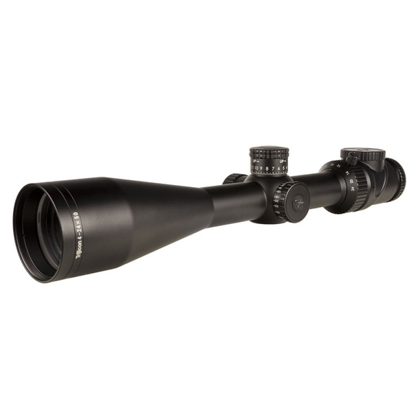 TRIJICON AccuPoint 4-24x50 30mm SFP Standard Duplex Reticle with Green Dot Satin Black Riflescope (TR32-C-200162)