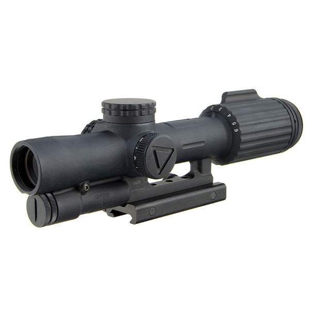 TRIJICON VCOG 1-6x24 MOA LED Red Segmented Circle/Crosshair Reticle Matte Black Riflescope with Mount (VC16-C-1600035)