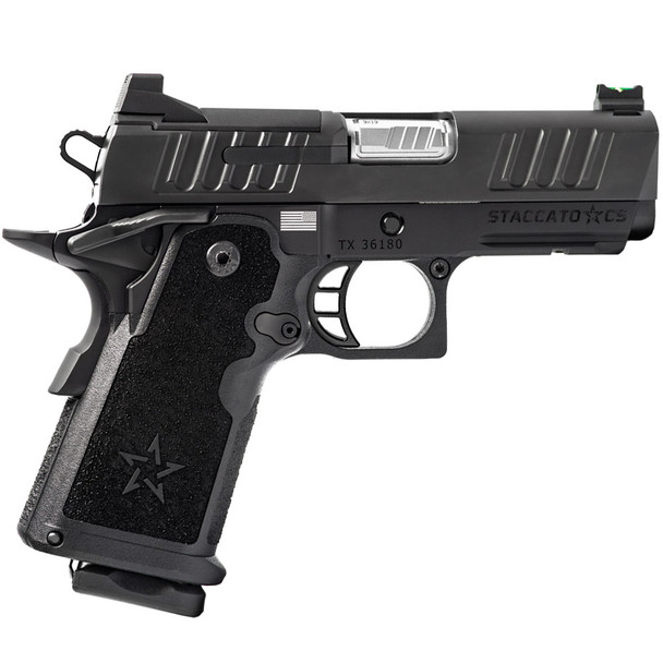 STACCATO CS 2011 9mm 3.5in 16rd Optic Ready Black DLC Single-Action Pistol (13-1601-000102)