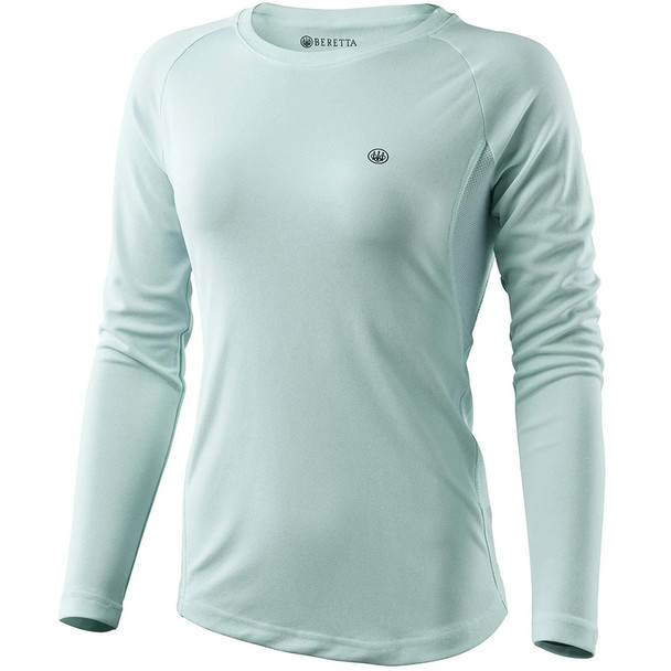 BERETTA Women's Ciel Tech Pale Blue L/S T-Shirt (TS602T226105SU)