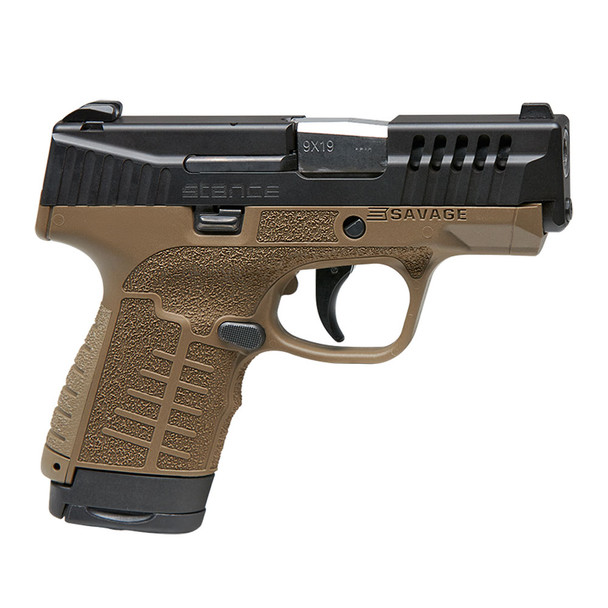 SAVAGE Stance 9mm 3.2in 7rd/10rd FDE Semi-Automatic Pistol with TruGlo Night Sights (67041)