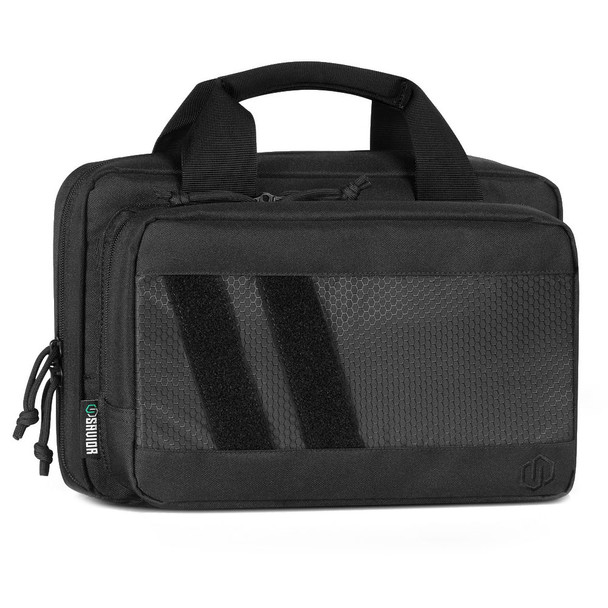 SAVIOR EQUIPMENT Specialist Series Obsidian Black Soft Double Pistol Bag (HC-DGSPORT-WS-BK)