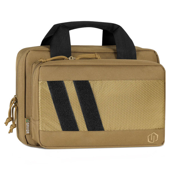 SAVIOR EQUIPMENT Specialist Series Dark FDE Soft Double Pistol Bag (HC-DGSPORT-WS-TN)