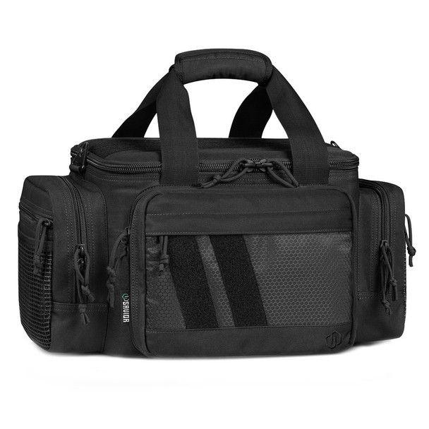 SAVIOR EQUIPMENT Specialist Series Obsidian Black Semi Hard Triple Pistol Range Bag (RA-3GUN-WS-BK)