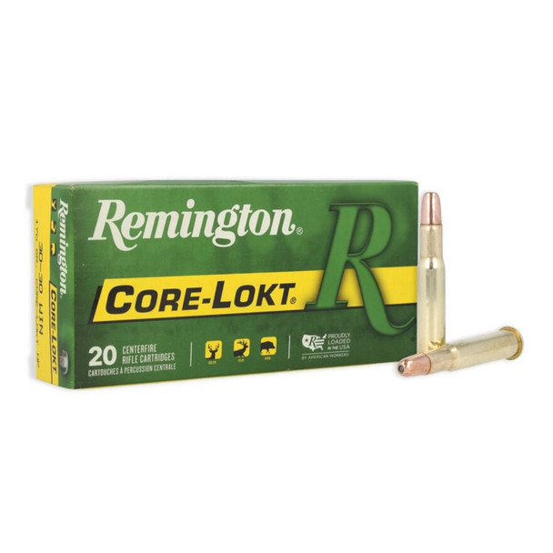 REMINGTON Core-Lokt Centerfire 30-30 Win 170gr 20rd Rifle Cartridges (21395)