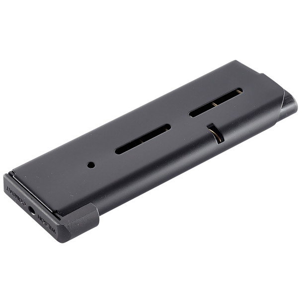 WILSON COMBAT 1911 .45 ACP Compact 8rd Black Magazine with Lo-Profile OM Steel Base Pad (47DOXB)