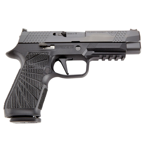 WILSON COMBAT/SIG WCP320 Full-Size 9mm 4.7in 2x 17rd Mags Black Module Pistol, Action Tune with Straight Trigger (SIG-WCP320F-9BATS)