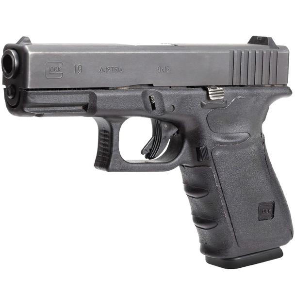 HOGUE Wrapter Rubber Adhesive Grain Texture Black Grip For Glock 17/17MOS/22/31/34/34MOS/35/35MOS Small Frame Full Size Generation 4 Small Backstrap (17140)