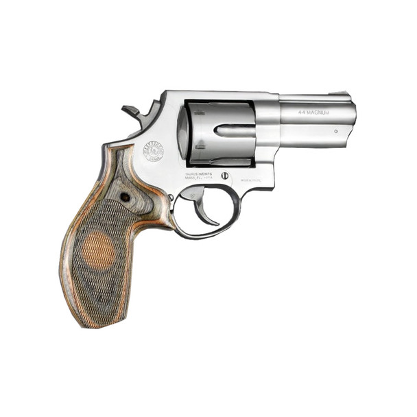 HOGUE Taurus Med and Large Round Butt Checkered Lamo Camo No Finger Grooves Wood Grips (65411)