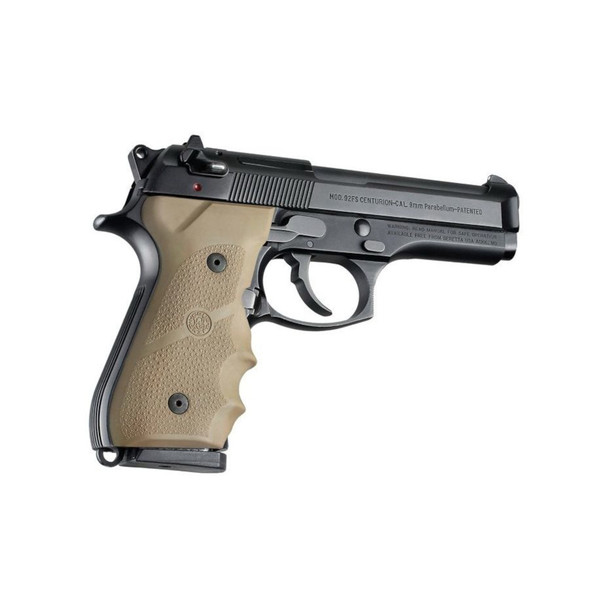 HOGUE Beretta 92/96 Series Flat Dark Earth Rubber Grip (92003)