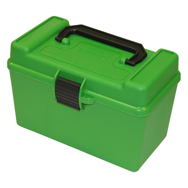 MTM Deluxe Handle 223 Rem 204 Ruger 50rd Green Ammo Box (H50-RS-10)