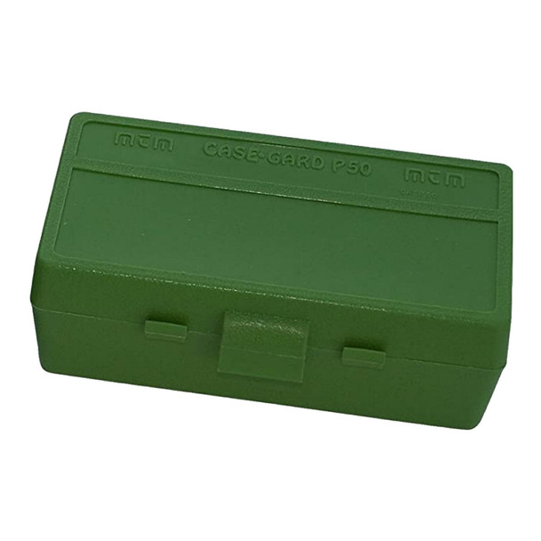 MTM Flip-Top 25 ACP 32 LC 50 Round Green Ammo Box (P50-32-10)
