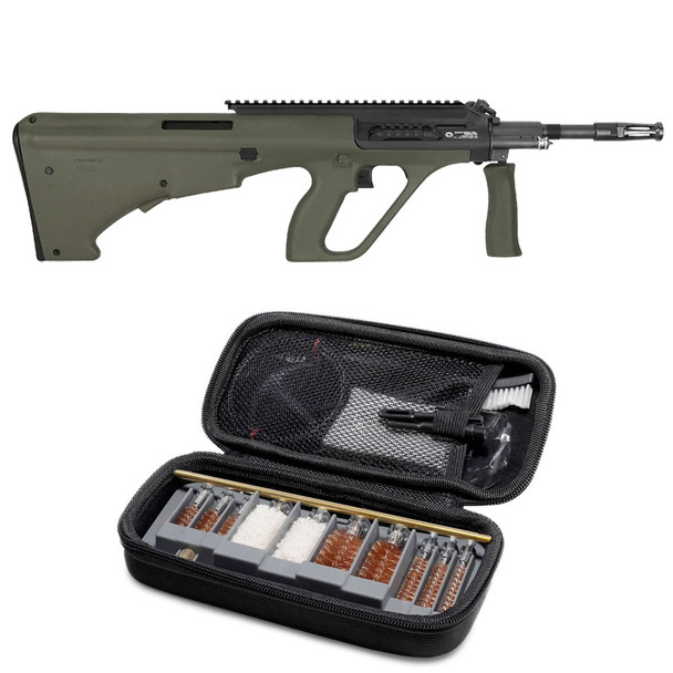 STEYR ARMS AUG A3 M1 30rd OD Green Semi-Automatic Rifle with GRITR Multi-Caliber Gun Cleaning Kit