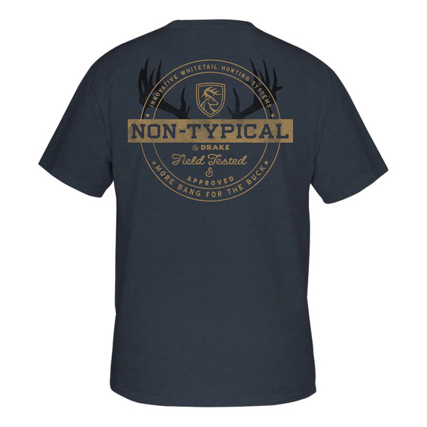 DRAKE Field Tested Rack Vintage Indigo Black Heather T-Shirt (DNT8520-VIB)