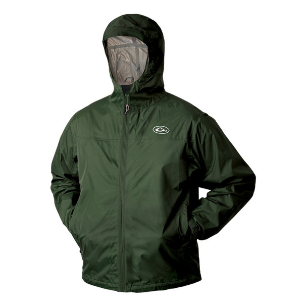 DRAKE Tempest Ultralight Packable Green Rain Jacket (DS2500-GRN)