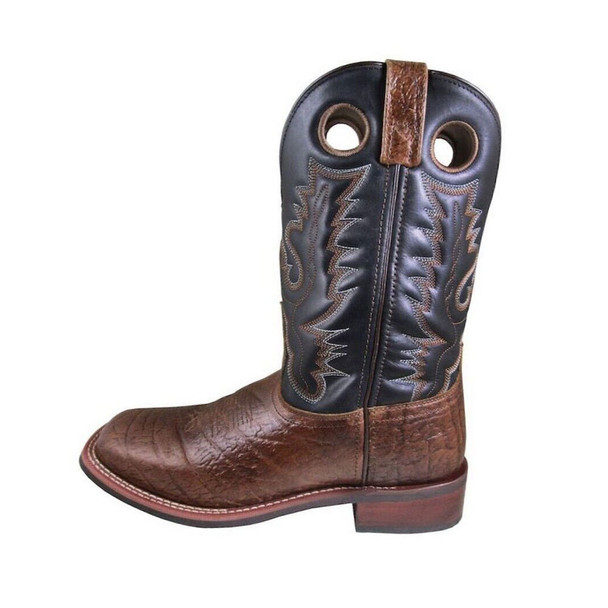 SMOKY MOUNTAIN BOOTS Men's Wyatt Brown/Black Leather Western Boots (4218)