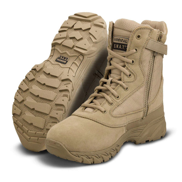 ORIGINAL SWAT Chase 9in Side-Zip Tan Boots (131202)