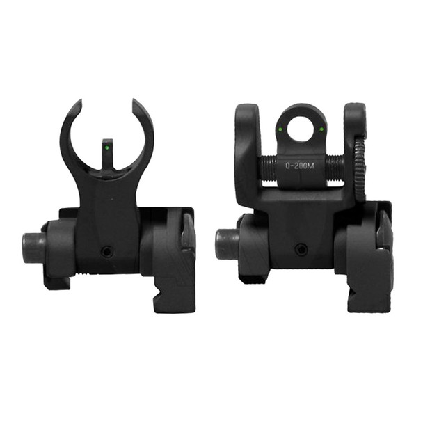 TROY INDUSTRIES Micro HK Front and Round Rear Black Tritium Folding Sight Set (SSIG-IAR-STBT-00)