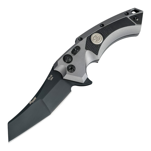 HOGUE Sig Sauer X5 3.5in Tactical Wharncliffe Black/Gray G10 Folding Knife (36562)