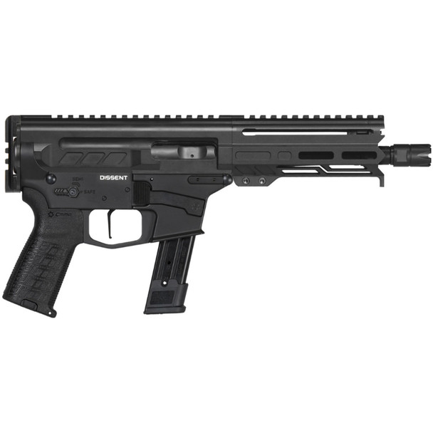 CMMG Dissent MK17 9mm 6.5in 21rd Armor Black Pistol (92A682C-AB)