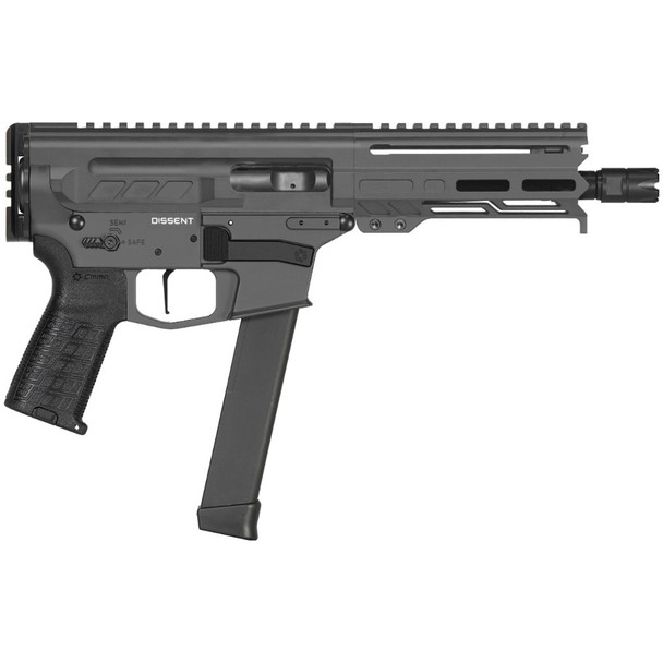 CMMG Dissent MkGs 9mm 6.5in 32rd Tungsten Pistol (99A68A2-TNG)