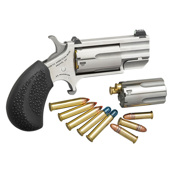 NORTH AMERICAN ARMS Pug .22 Magnum 1in 5rd Revolver with Tritium Dot Sight (NAA-PUG-TC)
