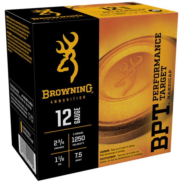 BROWNING BPT 12Ga 2.75in 1-1/8 oz 7.5 Shotshell Ammo (B193641227)