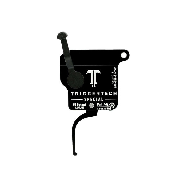 TRIGGERTECH Rem700 Special Right No Bolt Release Straight Flat PVD Black Trigger (R70-SBB-13-TNF)