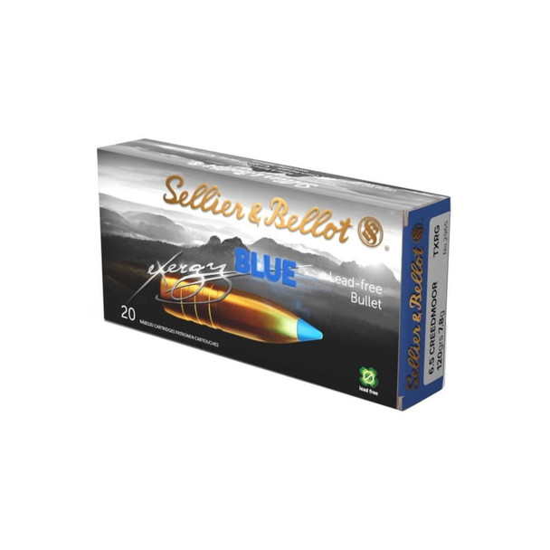 SELLIER & BELLOT 6.5 Creedmoor 120 Exergy Blue 20rd Box Ammo (SB65XA)