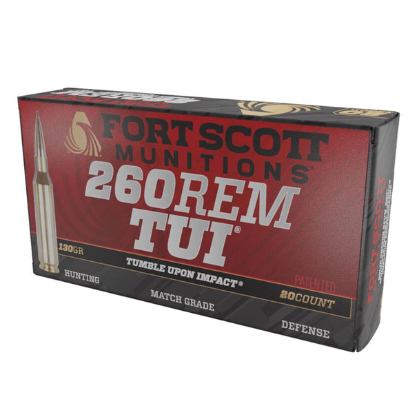 FORT SCOTT MUNITIONS .260 Rem TUI 130Gr SCS 20rd Box Ammo (260-130-SCV2)