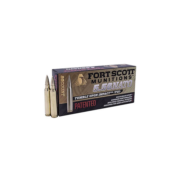 FORT SCOTT MUNITIONS 5.56 NATO TUI 62Gr SBS 20rd Box Ammo (556-062-SBV1)