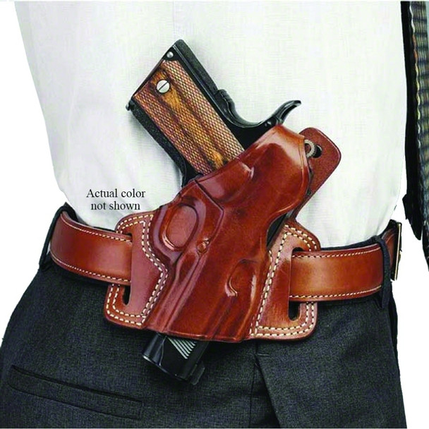 GALCO Silhouette High Ride Colt 5in 1911 Right Hand Leather Belt Holster (SIL212B)