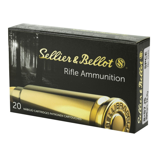 SELLIER & BELLOT 8mm Mauser 196Gr SPCE 20rd Box Rifle Ammo (SB857JSB)