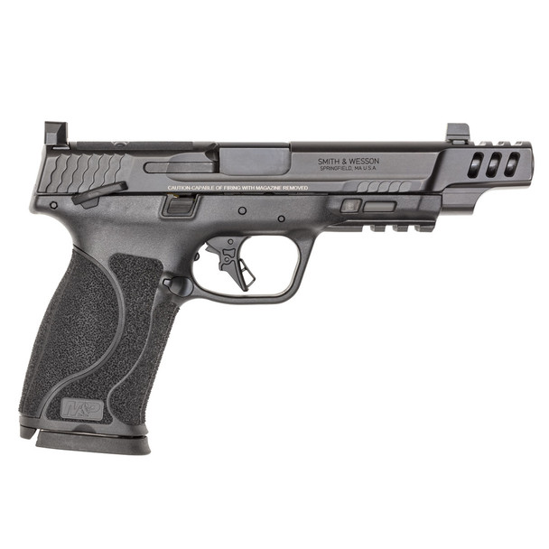 SMITH & WESSON Performance Center M&P M2.0 10mm 5.6in 2x 15rd Mags Optic Ready Black Armornite Pistol (13915)