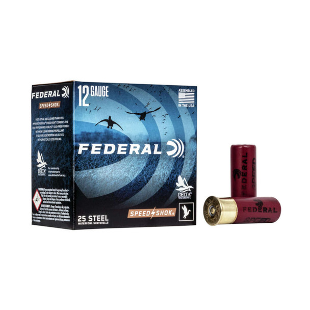FEDERAL Speed-Shok 12Ga 2.75in 1-1/8 oz 6 Shot 25rd Shotshells (WF1456)