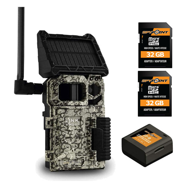 SPYPOINT Link-Micro-S Trail Camera With 2-Pack 32GB SD Card