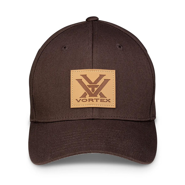 VORTEX Mens Barneveld 608 Flexfit Dark Brown Cap (122-38-DBR)