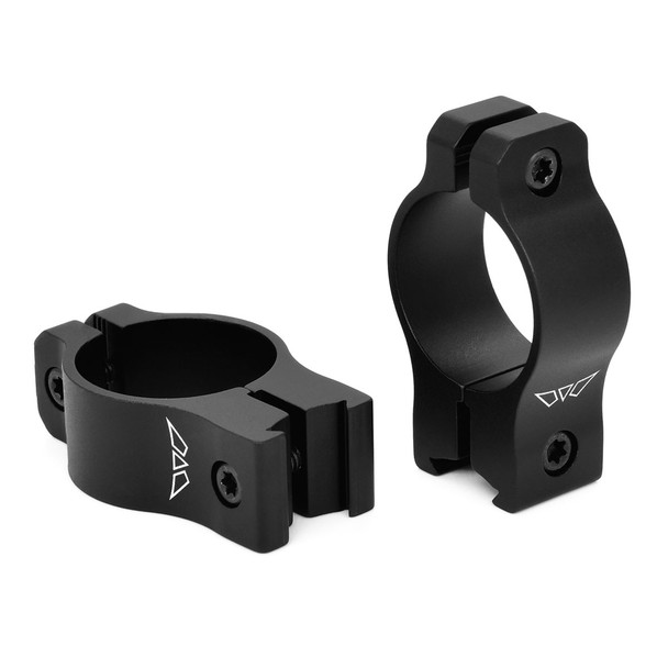 WARNE Vapor 1in Medium Matte Black Rimfire Rings (V421M)