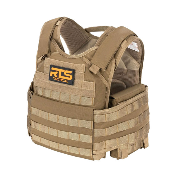 RTS TACTICAL Men's Premium Coyote Vest Plate Carrier (34100-22)